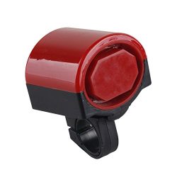 Qooltek Mini Electronic Bicycle Bike Horns Loud Bike Cycling Warning Ring Red