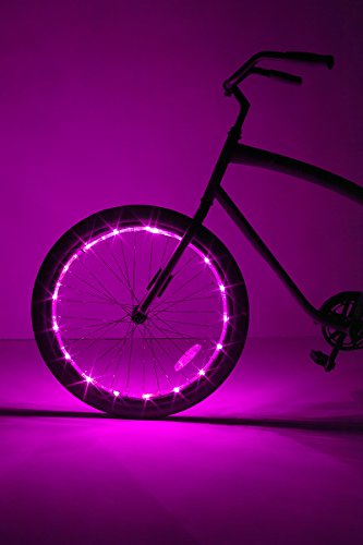 Brightz, Ltd. Wheel Brightz LED Bicycle Accessory Light (for 1 Wheel), Pink