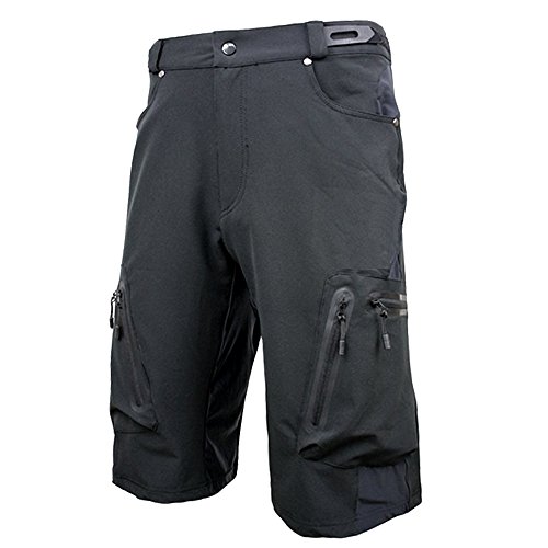 Ally Men’s Water Repellent MTB Baggy Cycling Shorts, Loose-Fit Bicycle Biking 1/2 Pants, O ...