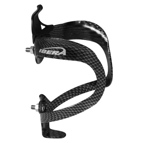 Ibera Bicycle Lightweight Aluminum Water Bottle Cage, Carbon Pattern