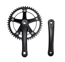 6KU Single Speed Fixed Gear Crankset Fixie Track Bike One Speed Crank Set