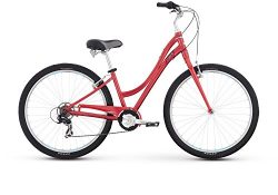 Raleigh Bikes Women’s Circa 1 Step Thru Comfort Bike, 15″/Small, Red