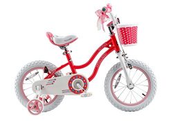 Royalbaby Stargirl Girl’s Bike with Training Wheels and Basket, Perfect Gift for Kids. 14  ...