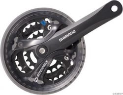 Shimano M361 Hybrid Crankset (Black, 170mm X 42/32/22T)