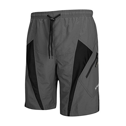 Santic Men’s 4D Padded Bikes Shorts Loose Comfort Breathable Fitting Mountain Bike Shorts