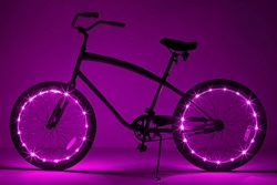 Brightz, Ltd. Wheel Brightz LED Bicycle Accessory Light (2-Pack Bundle for 2 Tires), Pink