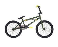 Dave Mirra Boys 8110-07T 20-Inch Leto/Mirraco Bike, Dark Green/Yellow/Black