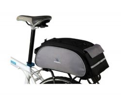 Roswheel Bike Rack Bag Seat Cargo Bag Rear Pack Trunk Pannier Handbag New (Black)