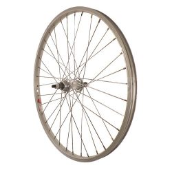 Sta-Tru Silver Alloy Bmx 1 Speed Freewheel Hub Rear Wheel (24X1.5-Inch)