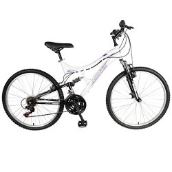 Mantis Orchid Full Suspension Mountain Bike, 26 inch Wheels, 17 inch Frame, Women’s Bike,  ...