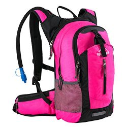 Insulated Hydration Backpack Pack with 2.5L BPA FREE Bladder, Lightweight Daypack Water Backpack ...