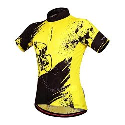 WOSAWE Mens Breathable Cycling Jersey Short Sleeves (Biker Jersey, M)