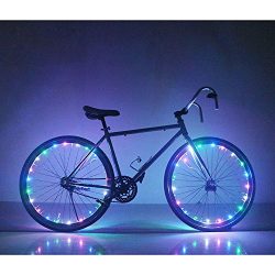 Rechargeable Bicycle Bike Rim Lights – Bicycle Wheel Wire Rim LED Cycling Flash Light R ...