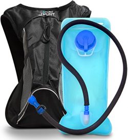 Aduro Sport 3L Hydration Backpack [Hydro-Pro], BPA Free Water Bladder, Unisex, Water Resistant,  ...