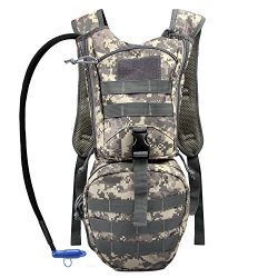 Hydration Pack Tactical Backpack with 3L Water Bladder Reservoir for Hiking Cycling Climbing Hun ...