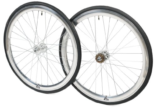 Retrospec Bicycles Mantra Fixed-Gear/Single-Speed Wheelset with 700 x 25C Kenda Kwest Tires and  ...