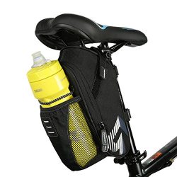 Allnice Bike Saddle Bag, 1.6L Mountain Road MTB Bicycle Cycling Polyester Saddle Bag with Pocket ...