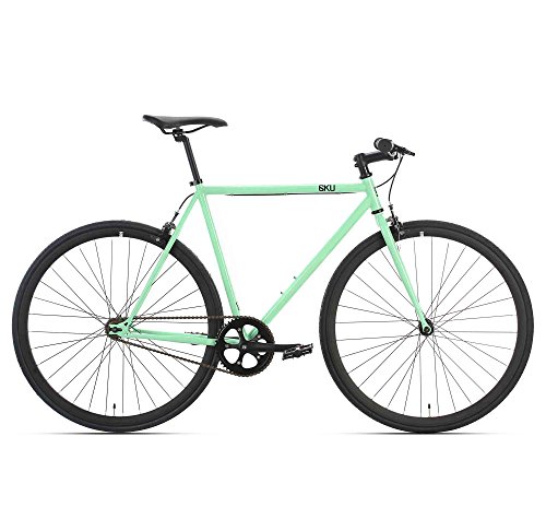 6KU Milan 2 Fixed Gear Bicycle, Mint Green/Black, 49cm