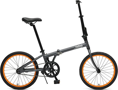 Critical Cycles 2644 Judd Folding Bike Single-Speed With Coaster Brake, Matte Graphite, 26cm/One ...