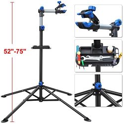 Yaheetech Folding Bike Bicycle Maintenance 52″ to 75″ Repair Workshop Stand Tool