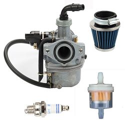 Butom Carburetor + Air Fuel Filter +Spark Plug For YAMAHA PZ19 Cable Choke Pit Dirt Bike ATV Sco ...