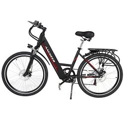 ANCHEER Electric Bike, 26 Inch Electric Commuter Bicycle with 36V 10 Ah Lithium Battery, 250W Br ...