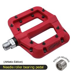 Fooker Nylon Composite 9/16″ Mountain Bike Pedals High-Strength Non-Slip Bicycle Pedals Su ...