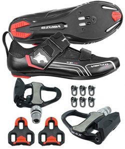 Venzo Road Bike For Shimano SPD SPD SL Look Cycling Bicycle Shoes & Pedals 47