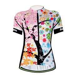 Aogda Cycling Jerseys Women Bike Shirts Cycling Clothing Ladies (Jerseys 1, S)