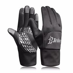 Winter Cycling Gloves for Men and Women, Waterproof Touchscreen Outdoor Fleece Lining Thick Ther ...