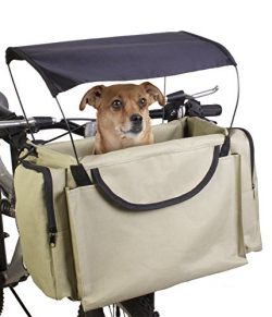 Jack and Dixie Traveler 2-in-1 Pet Bike Basket and Over the Shoulder Carrier