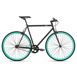 6KU Beach Bum Fixed Gear Bicycle, Black/Celeste,   55cm