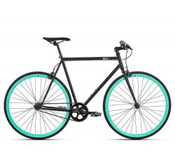 6KU Beach Bum Fixed Gear Bicycle, Black/Celeste,   58cm