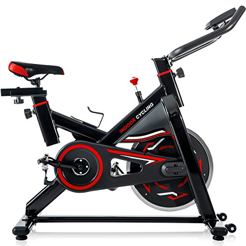 Merax S306 indoor Cycling Bike Cycle Trainer Exercise Bicycle (Red)