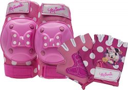 Bell Minnie Mouse Protective Gear with Elbow Pads/Knee Pads & Gloves