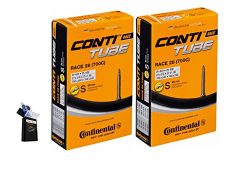 Continental 60mm Presta Valve Bicycle Tube Pack of 2 (700 x 25 -32)