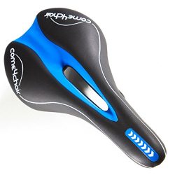 Mens and Women Bike Seat Road Saddle Seat with Hybrid Gel Cushion – Comfortable Waterproof ...