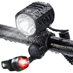 Super Bright Bike Light USB Rechargeable, Te-Rich 1200 Lumens Waterproof Road / Mountain Bicycle ...