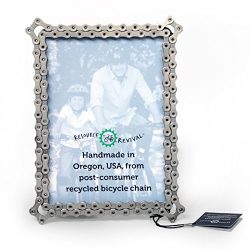 Bike Chain Picture Frame by Resource Revival | Recycled Bicycle Photo holder | Created for the A ...