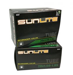 2 PACK SAVER – Tube, 20 x 1.50 – 1.95 SCHRADER Valve, 32mm SCHRADER Valve. Sunlite B ...