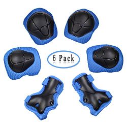 Dostar Kid’s Adjustable Sports Safety Protective Gear Set – Children Knee Pads Elbow ...