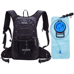 Hydration Pack,2L Hydration Pack Black Insulated Hydration Pack for Men Hiking Hydration Pack Wo ...