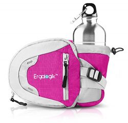 ErgaLogik Day Trekker – Hiking Waist Pack with Water Bottle (Not Included) Holder –  ...