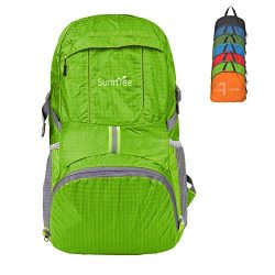 Sumtree 35L Ultra Lightweight Foldable Packable Backpack , Men and Women Durable Light Hiking Cy ...