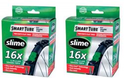 Slime Smart Tube Schrader Valve Bicycle Tube (16 x 1.75-2.125), 2 Pack