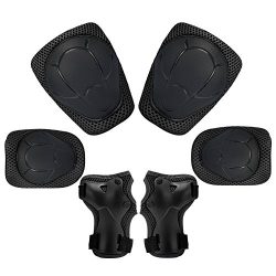 Child Kids Protective Gear Set,Knee and Elbow Pads with Wrist Guards Toddler for Multi-sports Cy ...