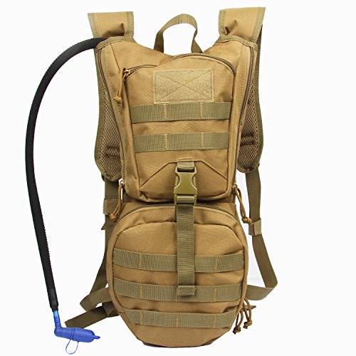 Hydration Pack Tactical Backpack with 3L Water Bladder Reservoir for Hiking Cycling Hunting Runn ...