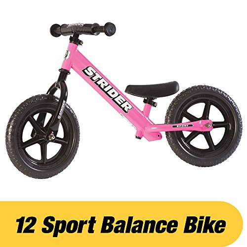 Strider – 12 Sport Balance Bike, Ages 18 Months to 5 Years, Pink