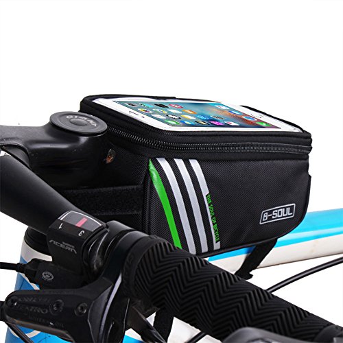 Bikebros bike bag phone mount, Frame bicycle tube handlebar with pannier Strap Attachment, 100%  ...