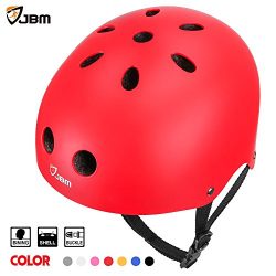 JBM Skateboard Helmet CPSC ASTM Certified Impact resistance Ventilation for Multi-sports Cycling ...